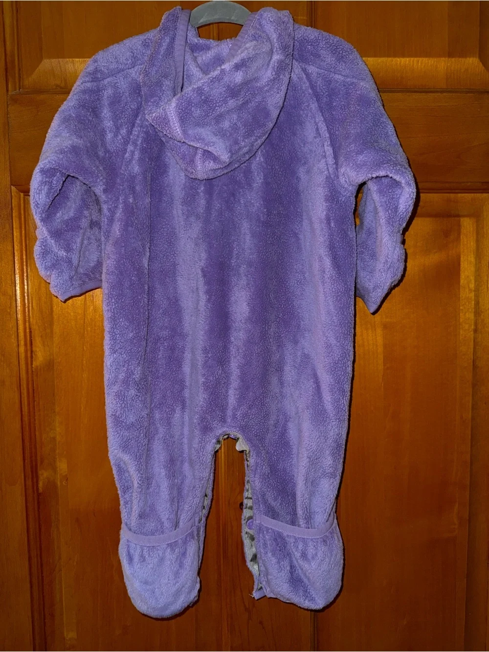 The North Face Lavender Plush Kids Fleece One-Piece